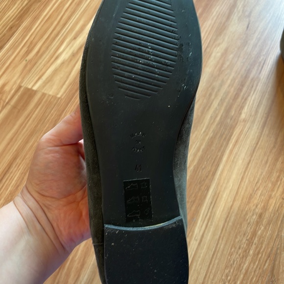 A. Soliani Italian blue/charcoal flats - Picture 2 of 4